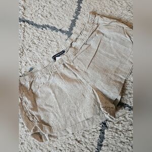 Brandy Melville Stripped Boxer Style Shorts One Size